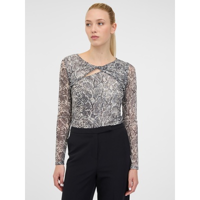 Orsay Черна дамска тениска с дълъг ръкав и десен ORSAY Orsay | Cheren | ЖЕНИ | S