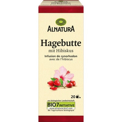 Alnatura Bio šípkový čaj s ibiškem 20 čajových sáčků