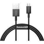 Baseus Кабел за бързо зареждане Baseus, Micro USB, 2A 1м Черен