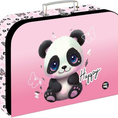Oxybag Kufrík lamino 34 cm PREMIUM Panda