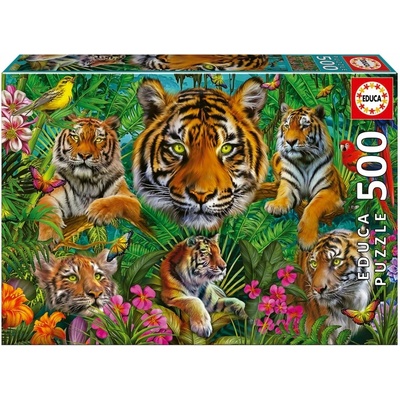 Educa Пъзел, Educa, Тигри в джунглата, 500 части
