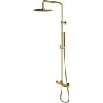 Omnires Y - Душ комплект с термостат, диаметър 25 cm, четкано злато Y1244SUGLB (Y1244SUGLB)
