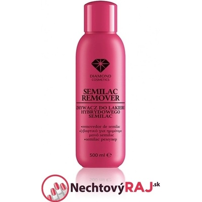 Diamond Cosmetics odstraňovač Semilacu s lanolínom 500 ml