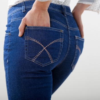 Blancheporte tvarujúci džínsy s 5 vreckami modrá