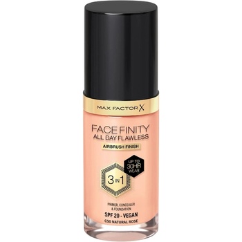 MAX Factor FaceFinity Фон дьо тен 3 в 1 All Day Flawless, SPF20, C50 Natural Rose, 30 ml