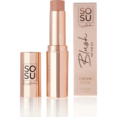 SOSU Cosmetics Tvářenka v tyčince Glow On the Go Blush Peach 7 g – Zboží Dáma