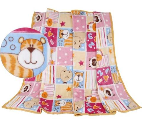Bellatex detská deka Ella ružový patchwork