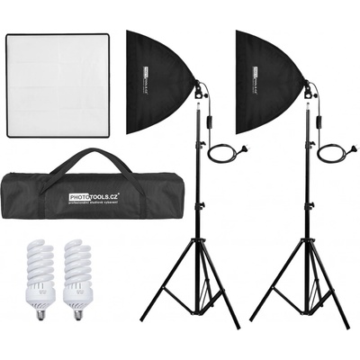 Daylight ET-50 cm trvalé světlo 70 W, 5500K se softboxem