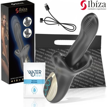 Вибратор, тласкащ ефект и хапеща функция, 23см. - Ibiza Biting Effect (D-242822)