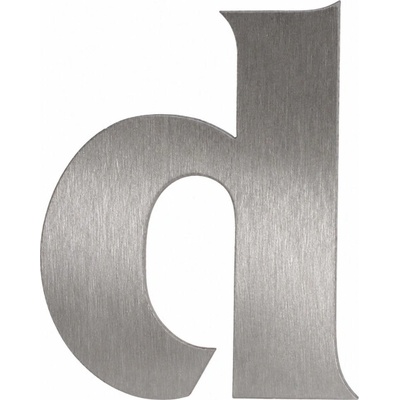 Domové číslo 120mm nerez písmeno "d" Nerez