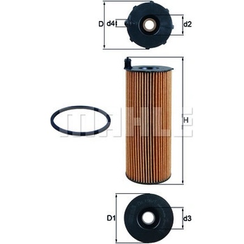 Olejový filter MAHLE ORIGINAL OX 196/1D (OX196/1D)