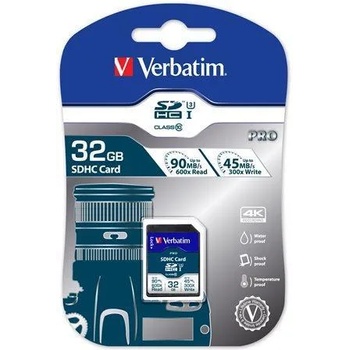 Image 1 of Verbatim Pro SDHC 32GB Class 10 U3 47021