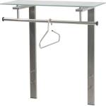 Spinder Design Метална стенна закачалка в сребрист цвят с рафт 80 cm Dutch - Spinder Design (GW625-72-19)