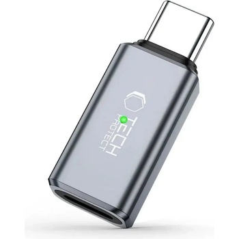 Tech-Protect UltraBoost Type-C към Lightning адаптер - сив