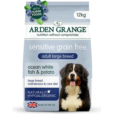 Arden Grange Sensitive Adult Large Breed Ocean White Fish & Potato 12 kg