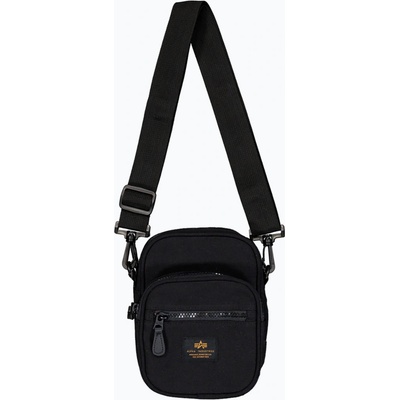 Alpha Industries pánska taška Label Messenger Bag Small 1 l black
