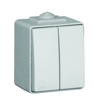 Efapel Сериен ключ ip65, ik07; 16ax - 250v ~ ccz - сив (48061 ccz)