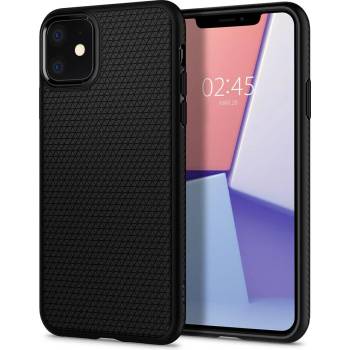 Spigen Предпазен калъф Spigen Liquid Air iPhone 11, Matte Black (KXG0015380)