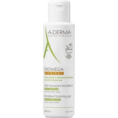 ADERMA Емолиентен пенещ се гел, A-Derma Exomega Control Gel Moussant 500ml