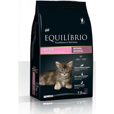 Equilibrio Kitten - Пълноценна храна за подрастващи котенца от всички породи 7, 5 кг, Франция