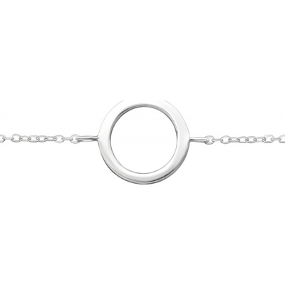 Majya stříbrný náramek s přívěskem INNA 10636