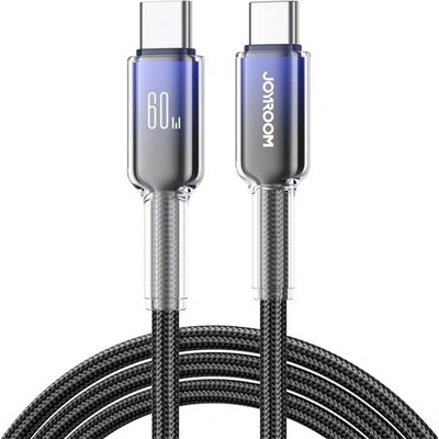 Joyroom S-A42_U_C_B CRYSTAL-CLEAR USB – Type-C 120cm černý