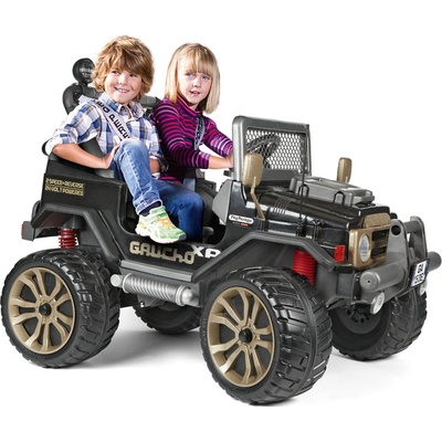 PegPerego elektrické autíčko Gaucho Superpower XP 24V MOTOR 480W batéria 24V/8Ah 2023 čierna