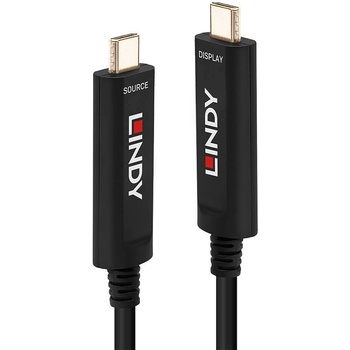 Lindy USB Type-C хибриден оптичен кабел, 5м, 3.2 Gen2x2, 21.6Gbps, Lindy 38501 (38501)