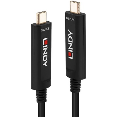 Lindy USB Type-C хибриден оптичен кабел, 5м, 3.2 Gen2x2, 21.6Gbps, Lindy 38501 (38501)
