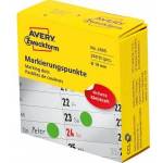 Avery Zweckform Marking wheel in dispenser Avery Zweckform, 250 pcs. /roll, O19 mm, green, GREEN