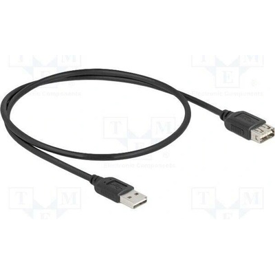 Delock 81511 USB 2.0 zlacený 0,5m černý