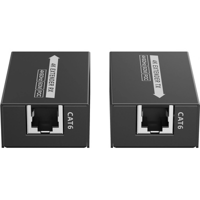 PremiumCord 4Kx2K@60Hz HDMI2.0 extender na 60m přes jeden kabel Cat6/6a/7 KHEXT60-13 – Hledejceny.cz