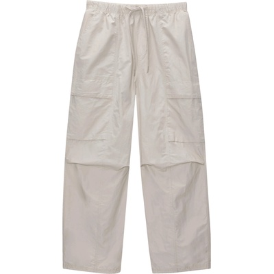 Pull&Bear Карго панталон бяло, размер L