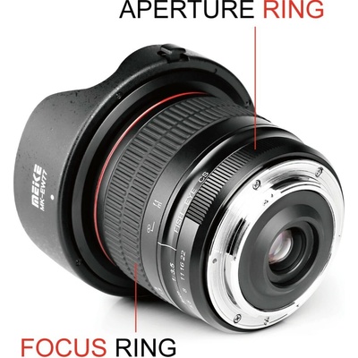 MEIKE 8mm F3.5 APS-C Ultra Wide Angle Fisheye Lens Manual Focus for F Mount Meike