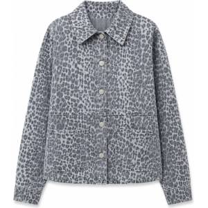 Mazine Дамско ежедневно яке Mazine Women's Printed Denim Jacket Casual jacket - Grey / Printed (103-3139-0214)