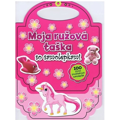 Moja ružová taška so samolepkami -