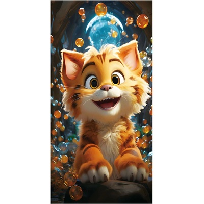 Witpol plážová osuška z mikrovlákna cat 100 x 180 cm vzorovaná