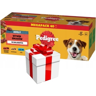 PEDIGREE Adult v želé 40x100g Mix příchutí
