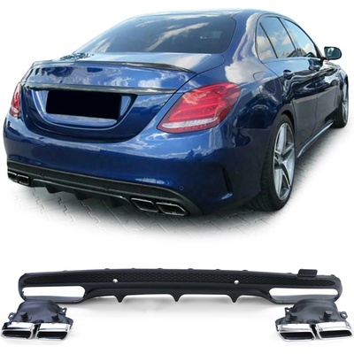 Angeleyes Difúzor na zadný nárazník Mercedes C W205 sedan