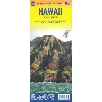 ITMB Publishing mapa Hawaii & Honolulu 1:150 -1:35 t. voděodolná ITM