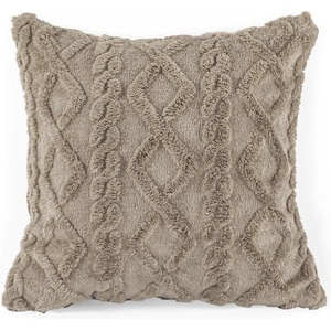 Tiseco Home Studio Декоративна възглавница 45x45 cm - Tiseco Home Studio (3529TAUPE)