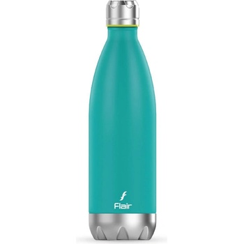 FLAIR Стоманена бутилка за вода двустенна flair soft touch 750мл тюркоаз
