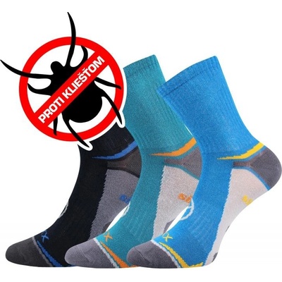 VoXX Optifanik Chlapecké turistické repelentní ponožky Blue/Dark blue/light blue