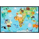 Obsession Torino kids 233 WORLD MAP Modrá