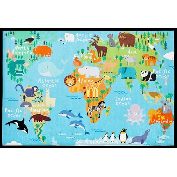 Obsession Torino kids 233 WORLD MAP Modrá