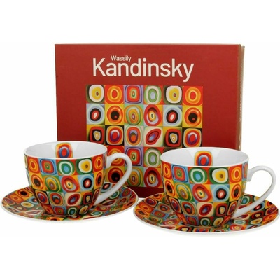 Duo Porcelánová šálka s podšálkou Kandinskij Squares 2 x 270 ml