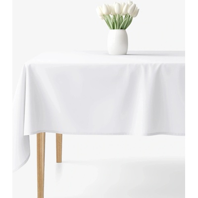 Goldea hranatý ubrus 100% bavlněné plátno bílý 140x220 cm