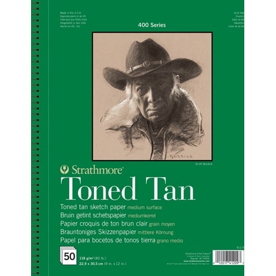 Strathmore Serie 400 Toned Tan Sketch Pad Скицник 50 31 x 23 cm 118 g (P412-9-4)