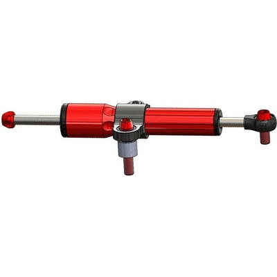 BITUBO Steering damper kit BITUBO racing mounting with Red shock absorber