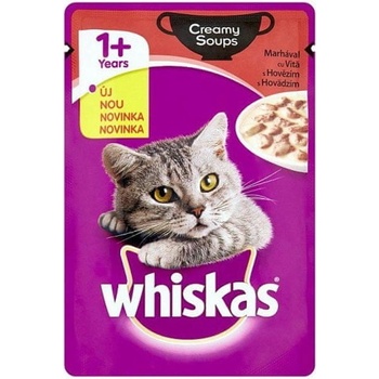 Whiskas Krémová omáčka s hovädzím 85 g